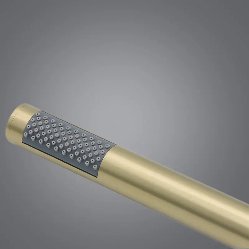 Composition mitigeur de douche encastrée, pomme de tête et set douchette, doré brossé, Chatelet  