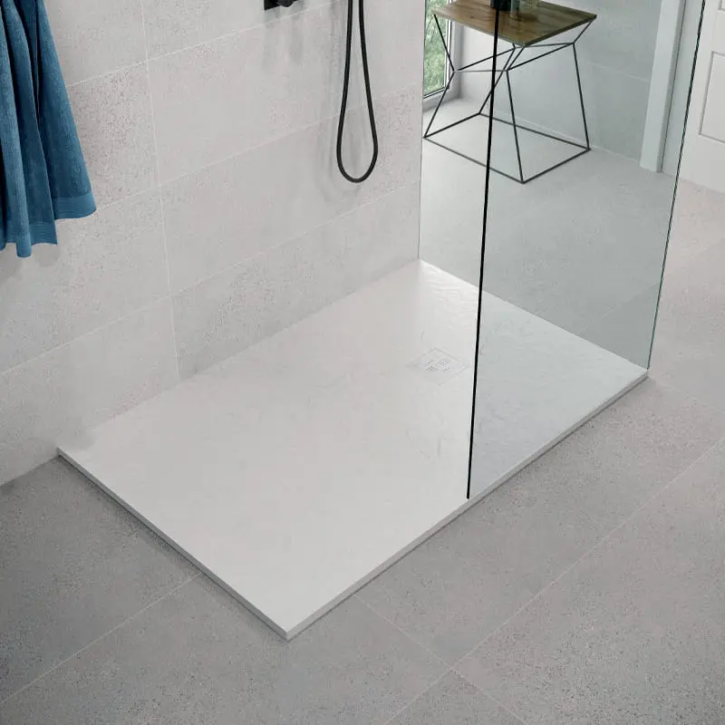 Receveur de douche, 90x180cm, grille + bonde inclus, Nuance