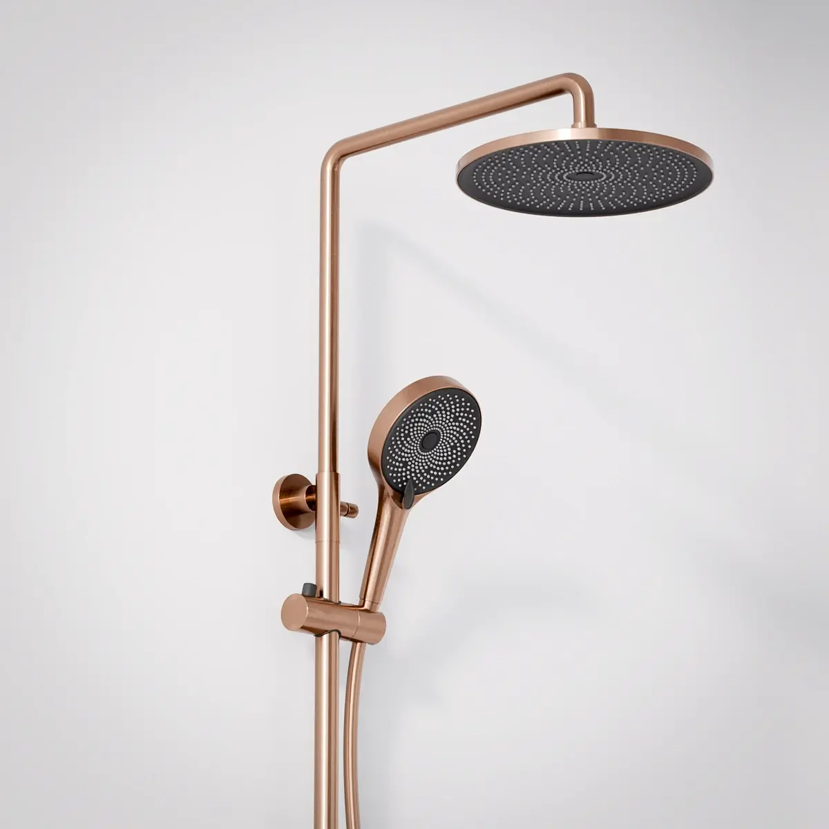 Colonne de douche ou bain douche, avec mitigeur mécanique, 3 voies, Doré Rose brossé, Rivoli  