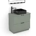 Meuble vasque à poser, 80 cm, 2 tiroirs, Alma.webp