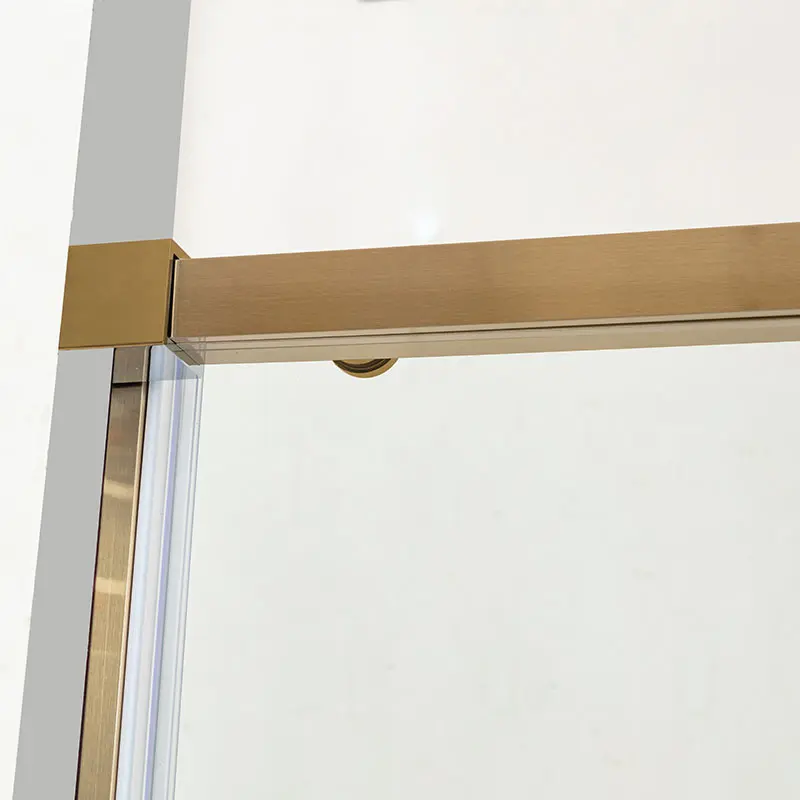 Cabine de douche coulissante 70 x 100,120 ou 140cm, doré brossé, Arena