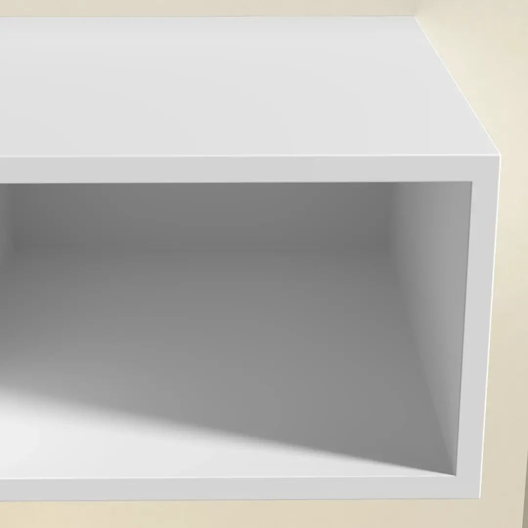 Meuble salle de bain suspendu Mineral 80x40 cm, matière composite