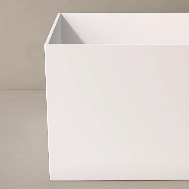 Baignoire îlot rectangulaire, solid surface 170x70cm