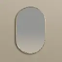 Miroir 50x80, bord fin doré brossé, Oblong  .webp
