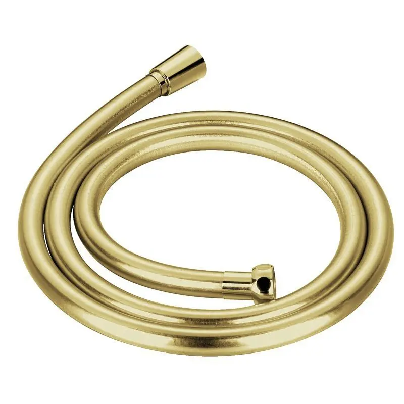 Colonne de douche avec mitigeur thermostatique, Ø25cm, douchette ronde 3 voies, doré brossé, Chatelet