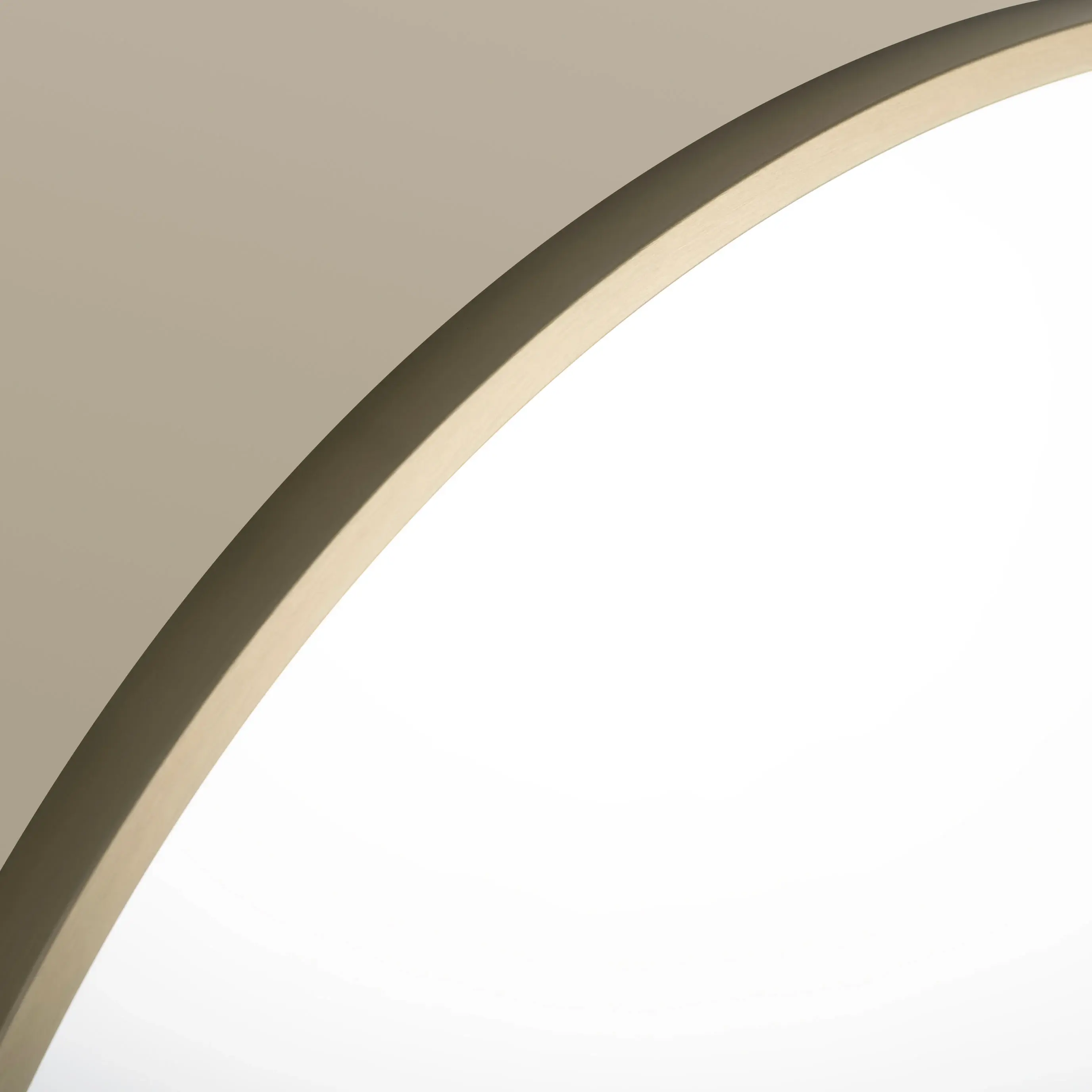 Miroir 50x80, bord fin doré brossé, Oblong  