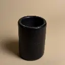 Pot à poser rond en marbre noir Nero Marquina.webp