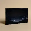 Porte-savon rectangulaire en marbre noir Nero Marquina,.webp