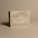 Porte-savon rectangulaire en travertin beige.webp