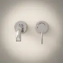 Robinet mitigeur lavabo mural encastré, chrome, Châtelet III (1).webp