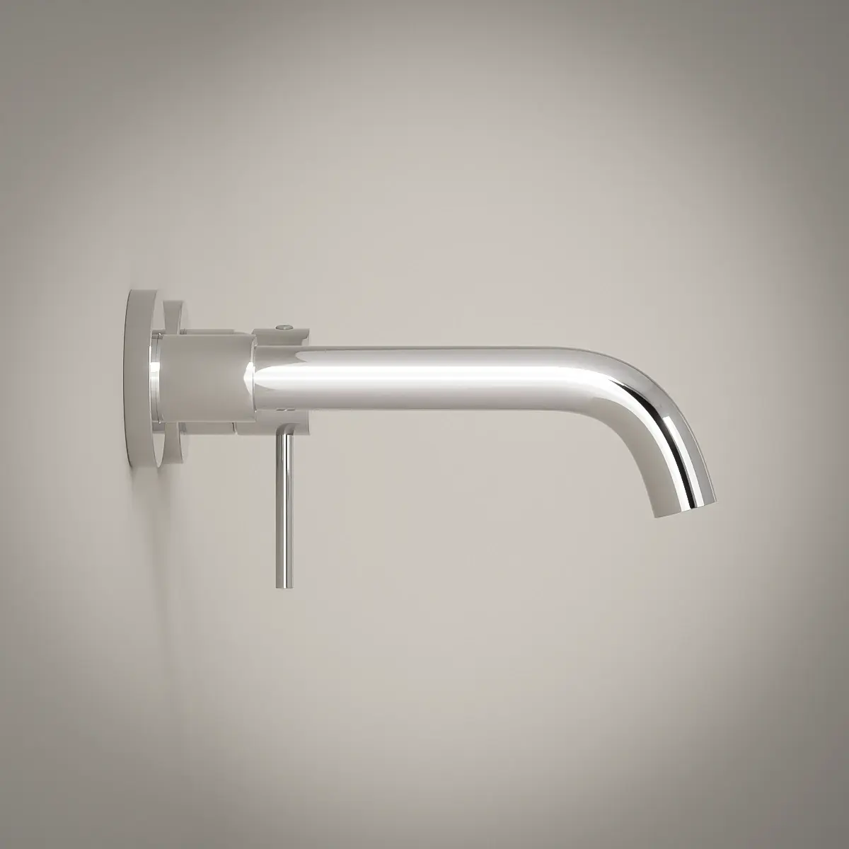 Robinet mitigeur lavabo mural encastré, chrome, Châtelet III 