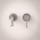 Robinet mitigeur lavabo mural, inox brossé, Châtelet (1).webp