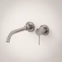 Robinet mitigeur lavabo mural, inox brossé, Châtelet.webp