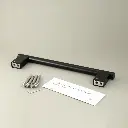 Barre d'appui droite 40 cm, noir brossé, Châtelet.webp