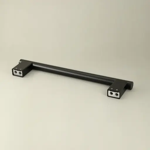 Barre d'appui droite 40 cm, noir brossé, Châtelet (1).webp