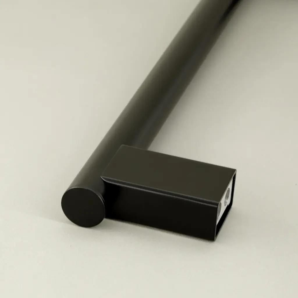 Barre d'appui droite 40 cm, noir brossé, Châtelet (2).webp