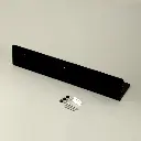 Porte-serviette 40 cm avec tablette, noir brossé, Châtelet (3).webp