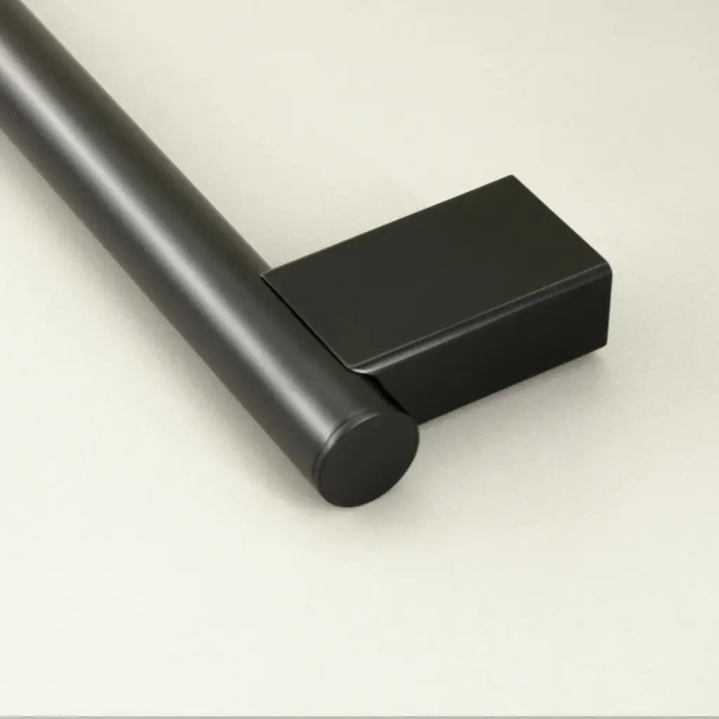 Barre d'appui droite 40 cm, noir brossé, Châtelet (3).webp