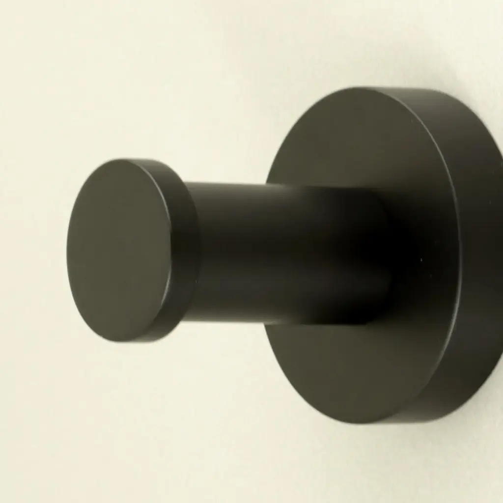 Patère noir brossé, Châtelet.webp