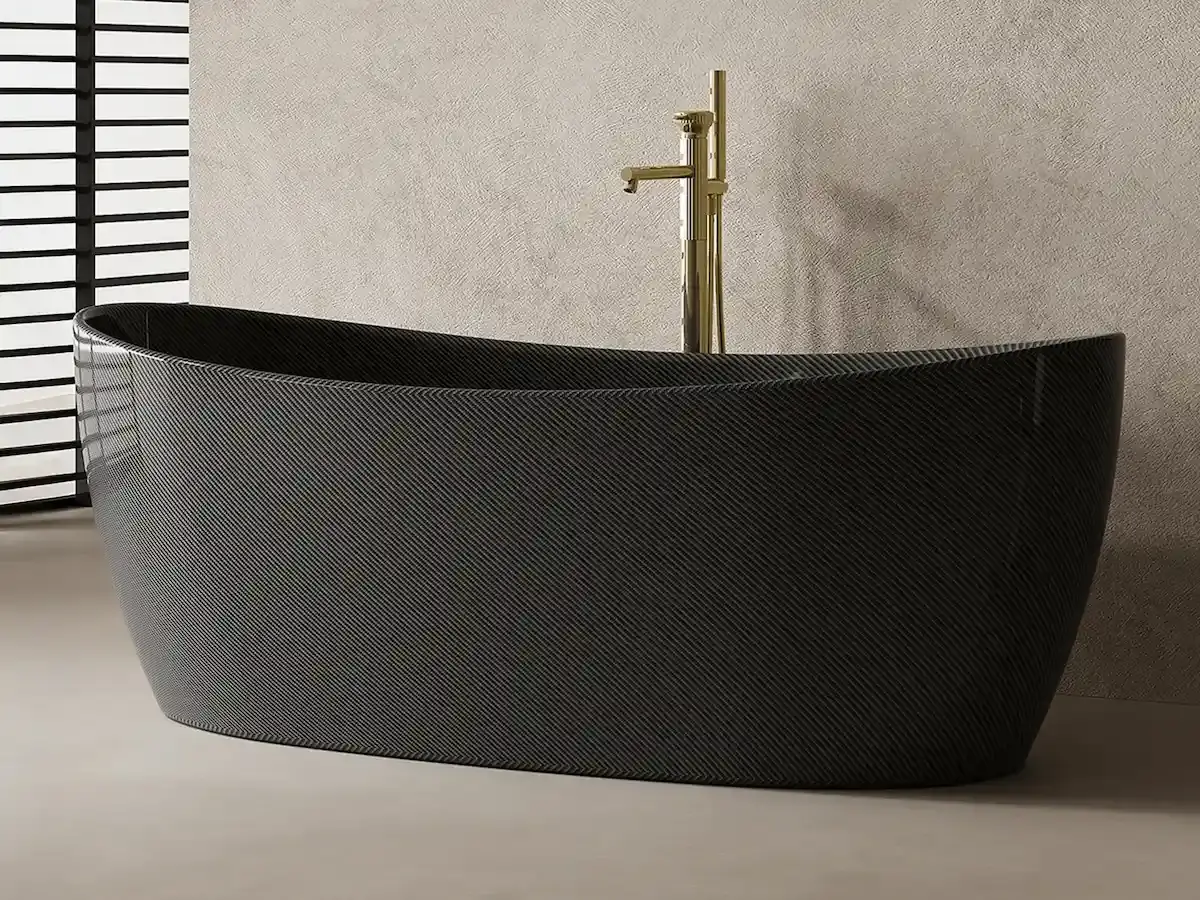 Baignoire îlot 170x80x63 fibre de Carbone