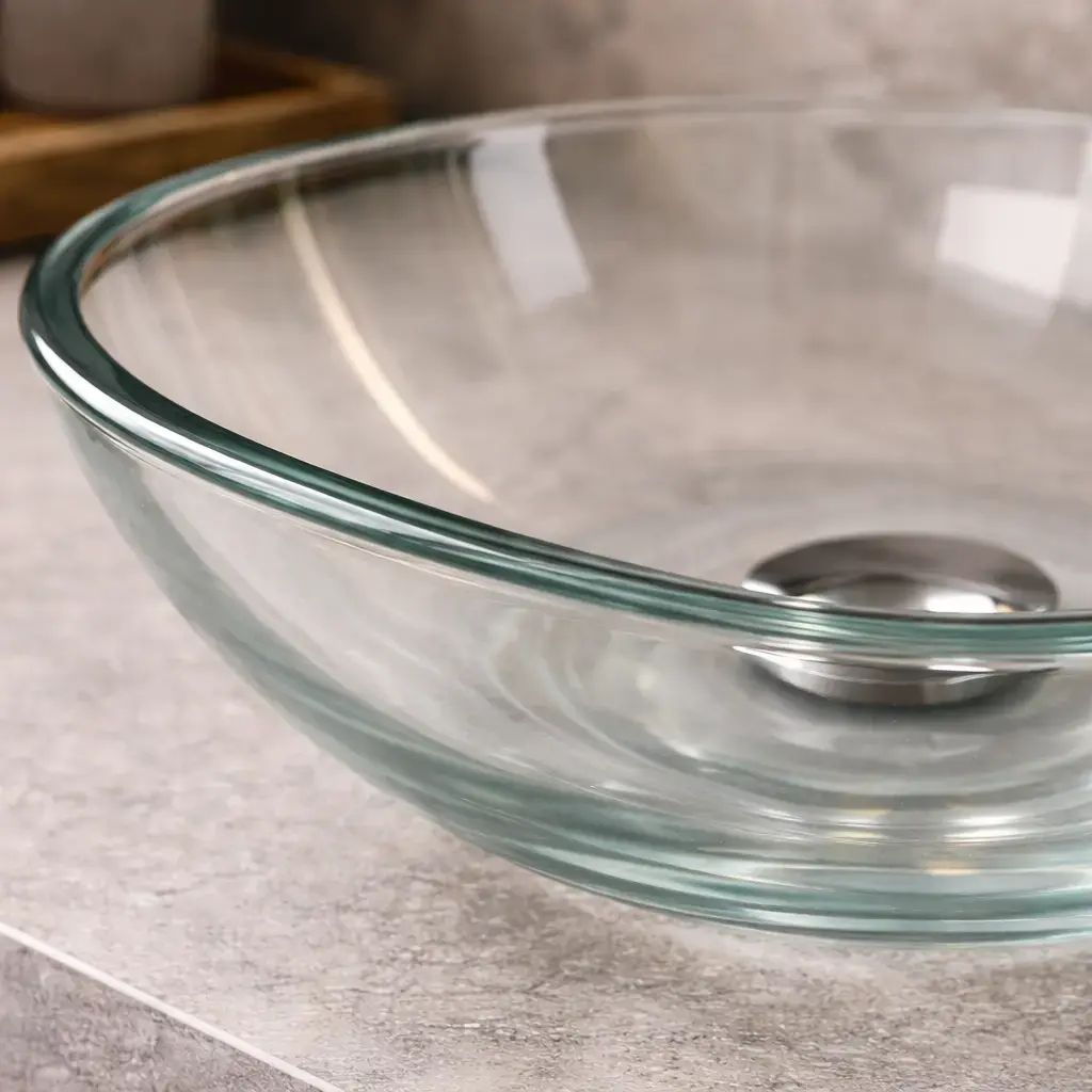 Vasque en verre à poser ronde