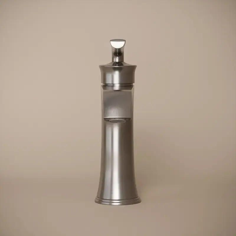 Robinet Mitigeur Lavabo inox brossé, Art Déco 