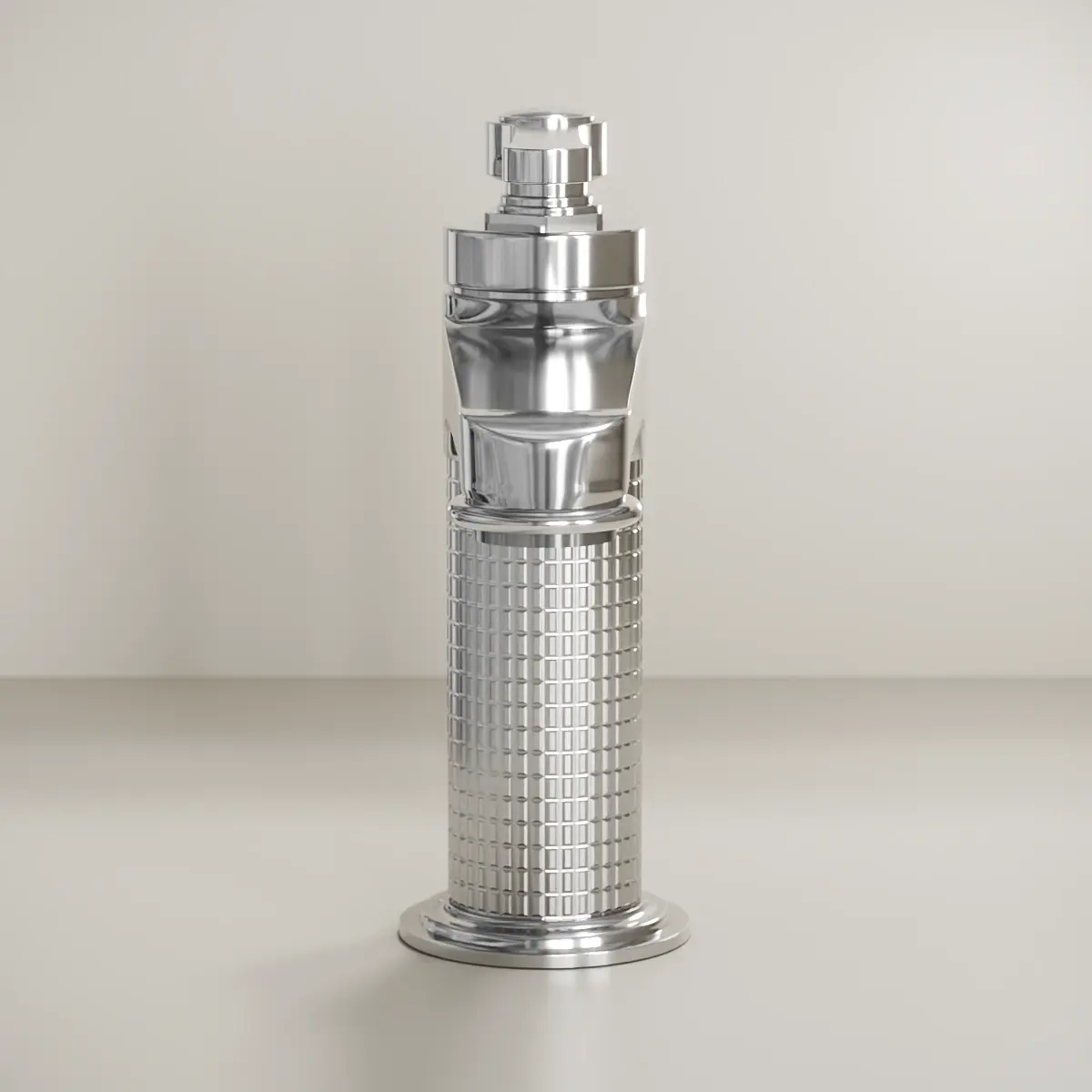 Mitigeur lavabo cannelé, Chrome, César 1