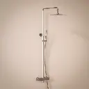 Colonne de douche avec mitigeur mécanique, Ø25cm, inox brossé, Châtelet III.webp