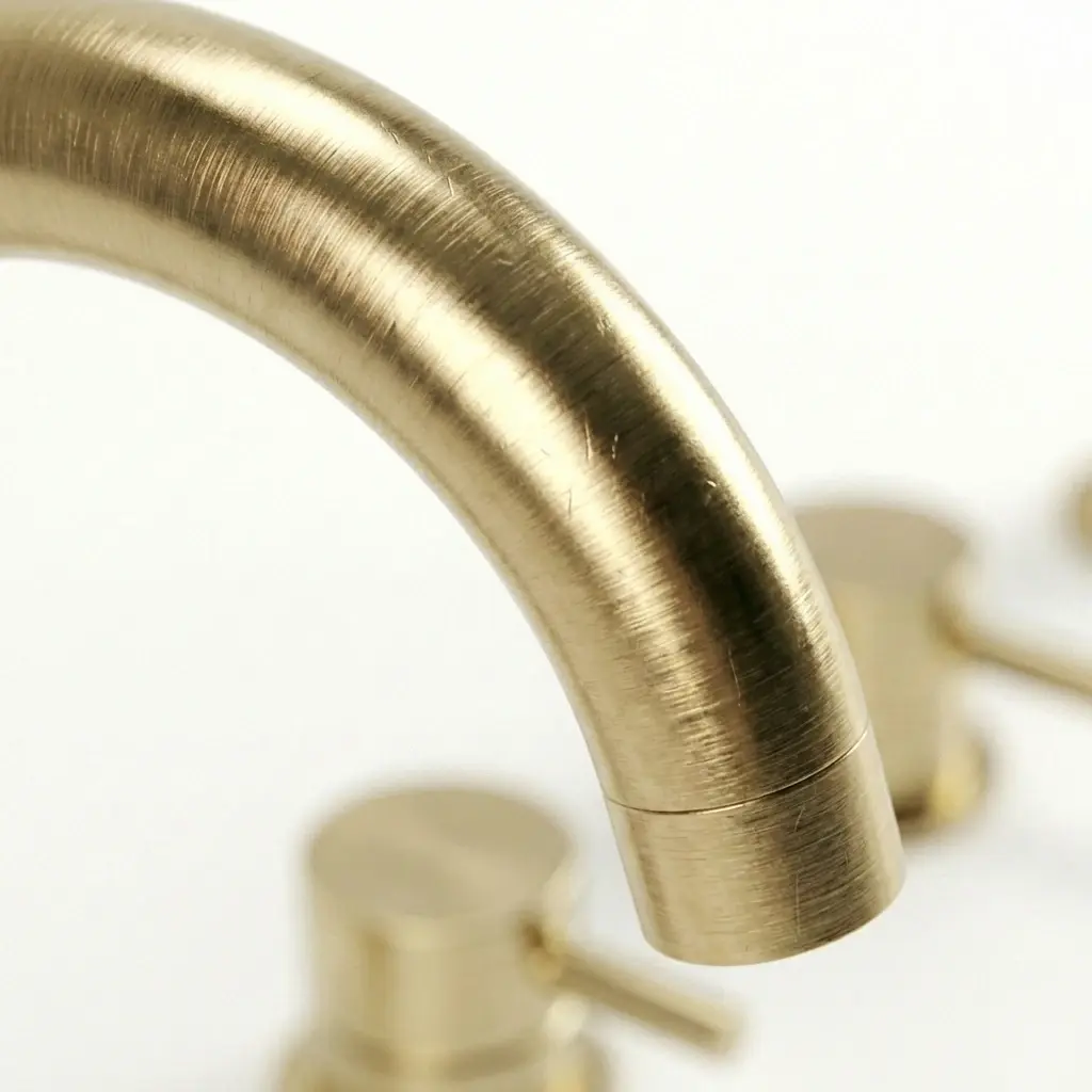 Robinet mitigeur bain-douche de plage doré brossé, Châtelet