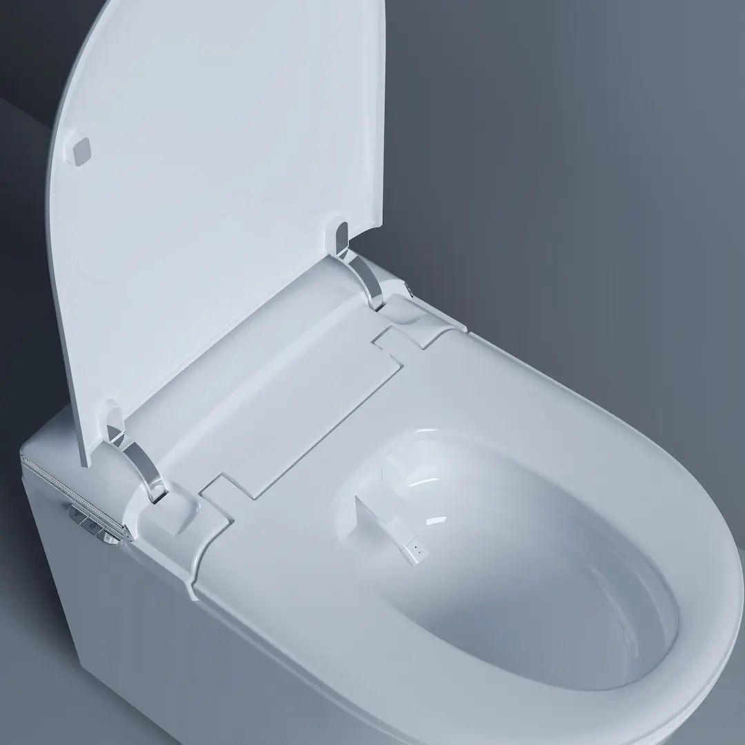 WC suspendu japonais blanc, avec bâti support, Lodge