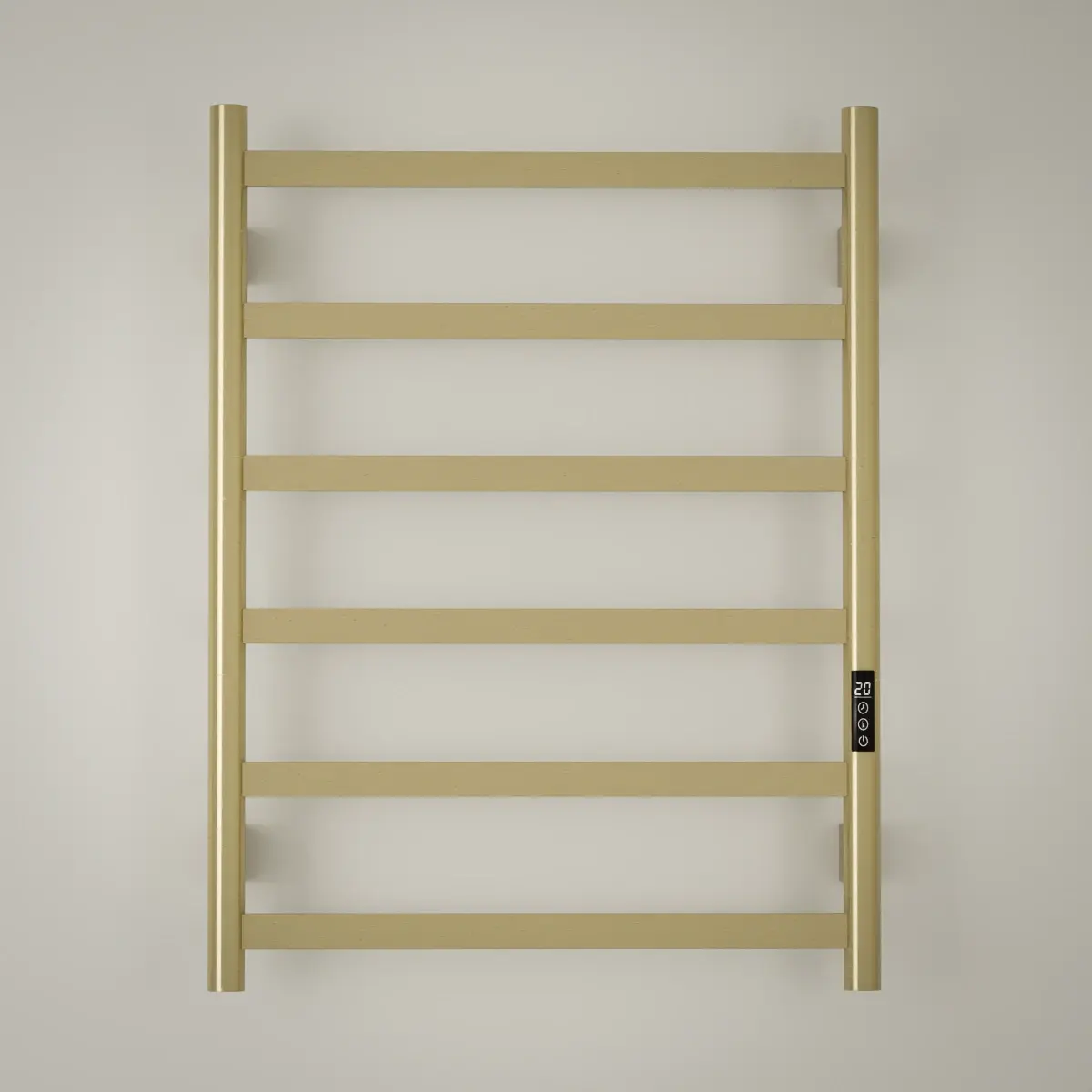 Sèche serviette 57.3x75.4x9.3cm, 140W, Doré  brossé, Scala 