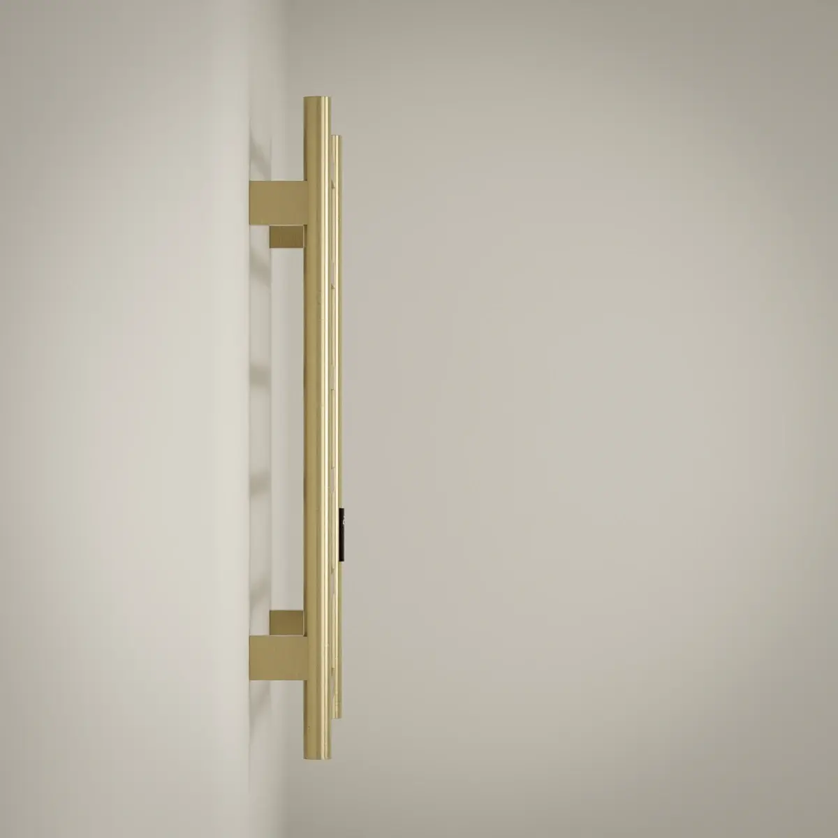 Sèche serviette 57.3x75.4x9.3cm, 140W, Doré  brossé, Scala 