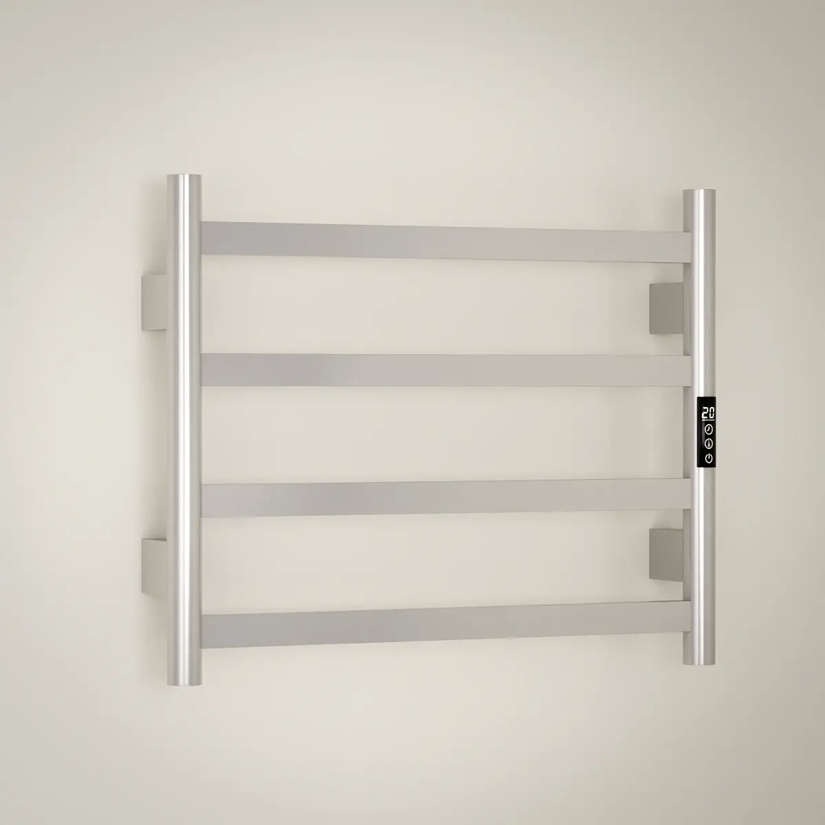 Sèche-serviettes Kalia 90W en Inox Brossé Compact