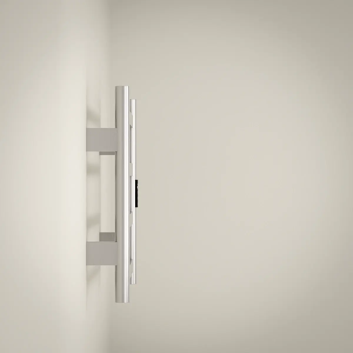 Sèche serviette 57.3x47.4x9.3cm, 90W, Inox brossé, Kalia   