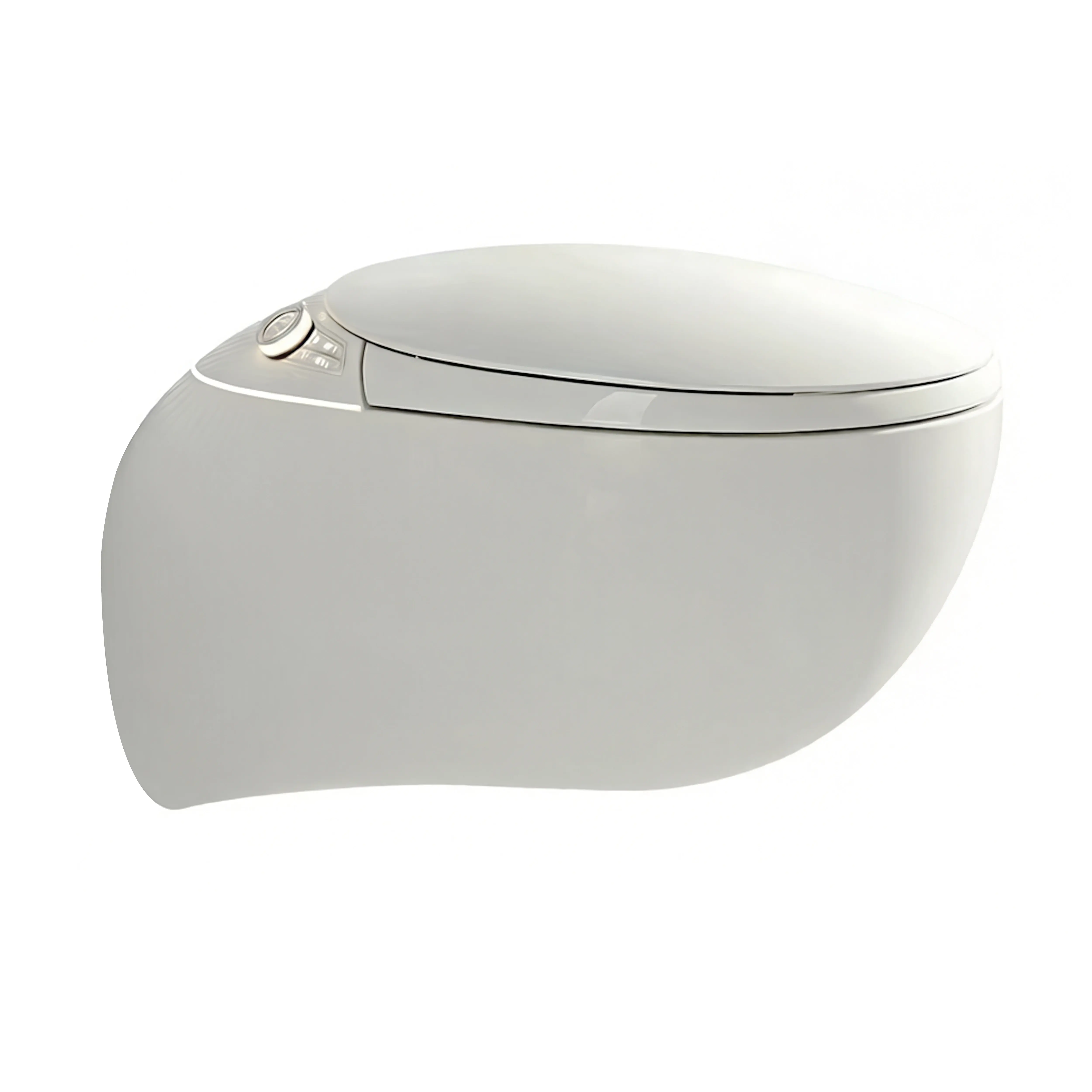 WC suspendu japonais blanc mat, avec bâti support, Safari