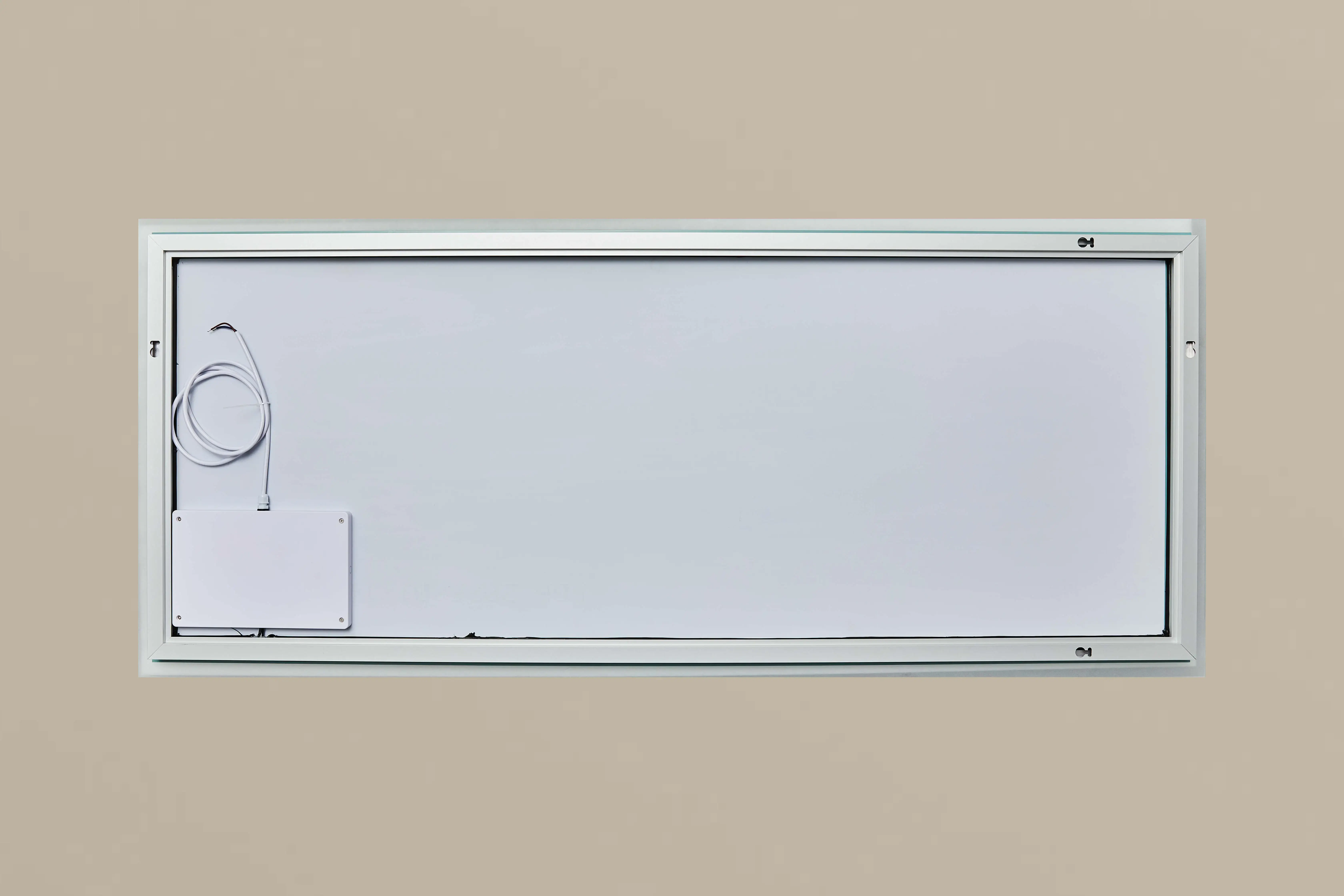 Miroir 140x60cm horizontal ou vertical, éclairage frontal et rétroéclairage, Sofia