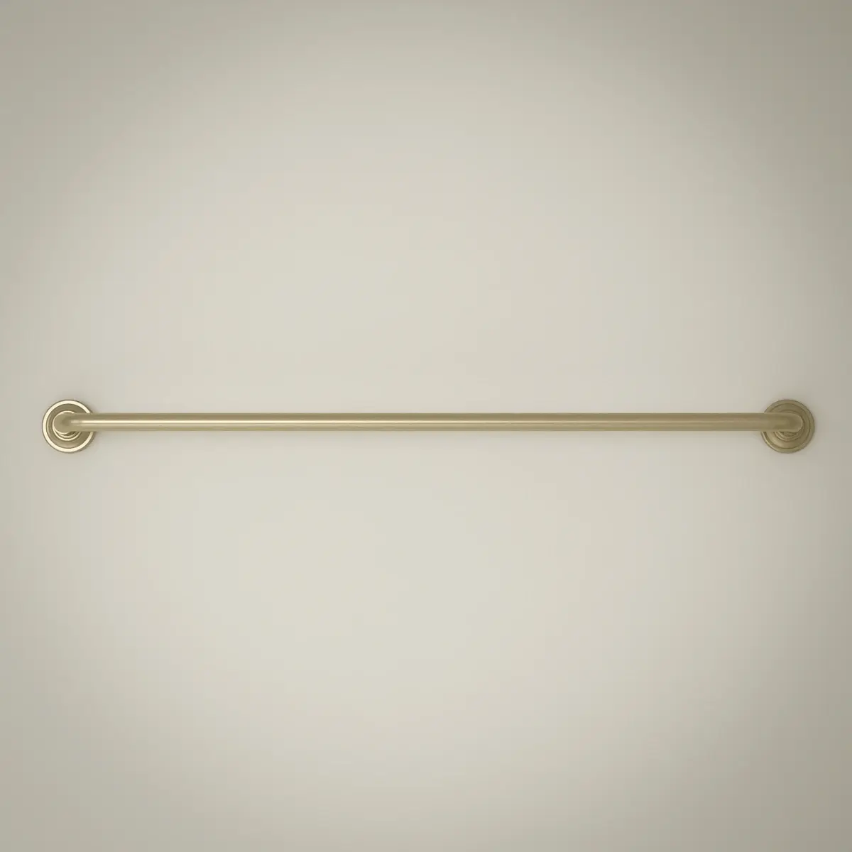 Barre porte serviette cannelée, doré brossé, César 1     