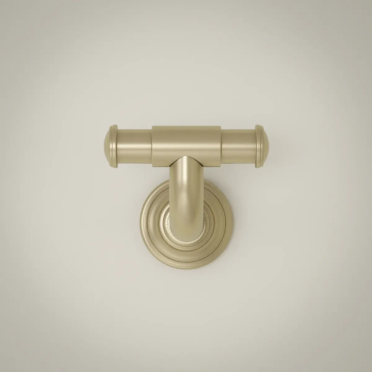 Patère cannelée, doré brossé, César 1        