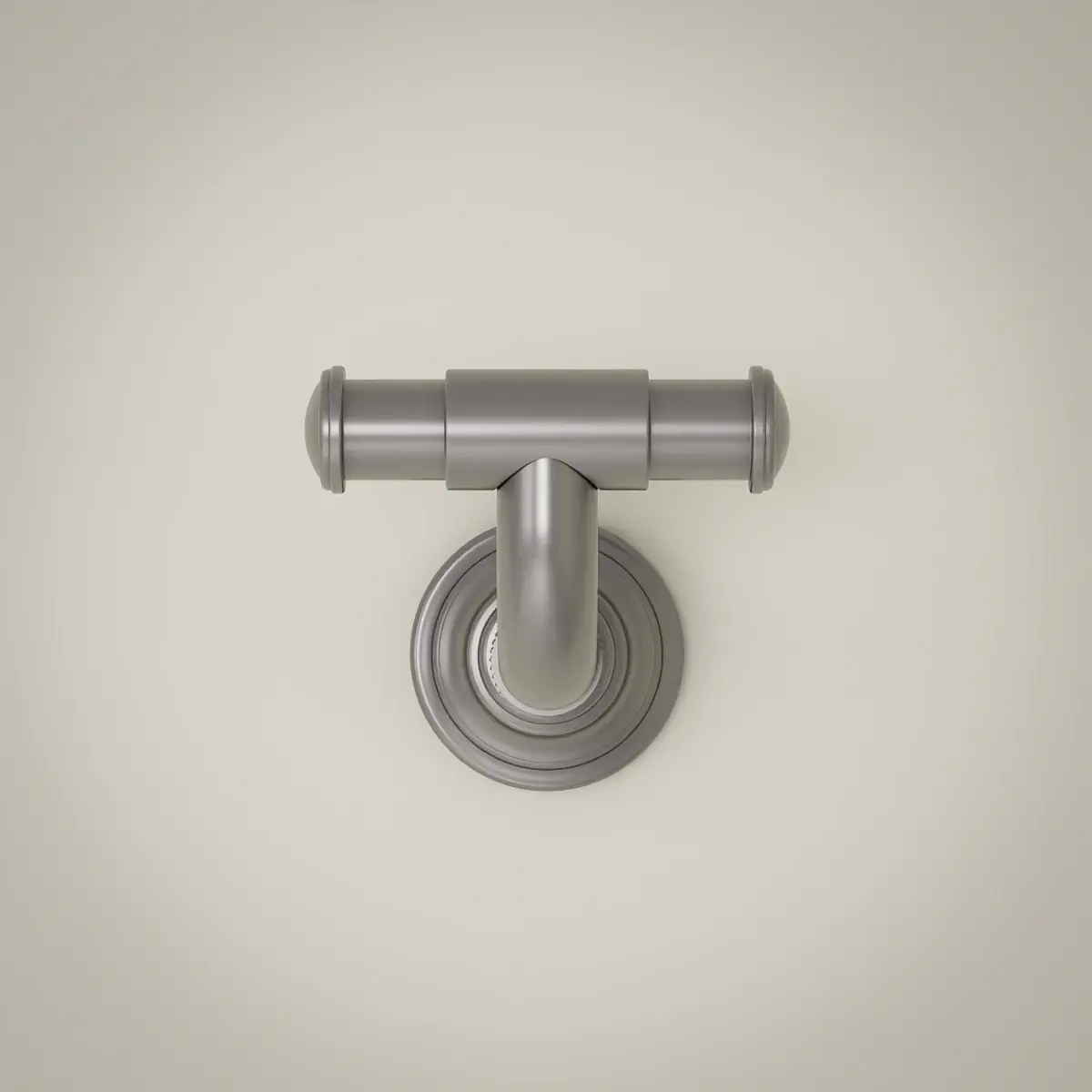 Patère cannelée, gun métal, César 1          