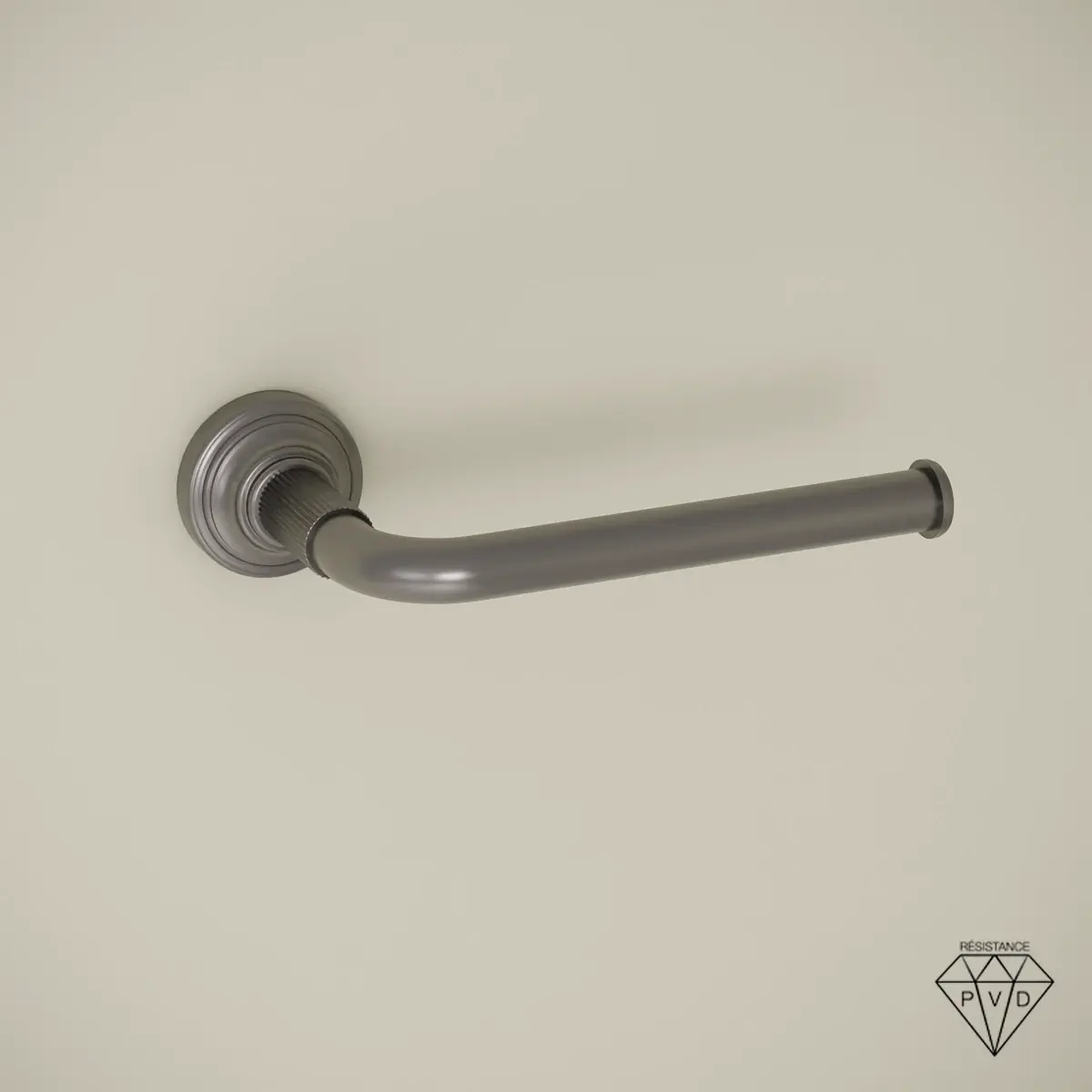 Porte papier toilette ouvert César finition gun métal cannelé