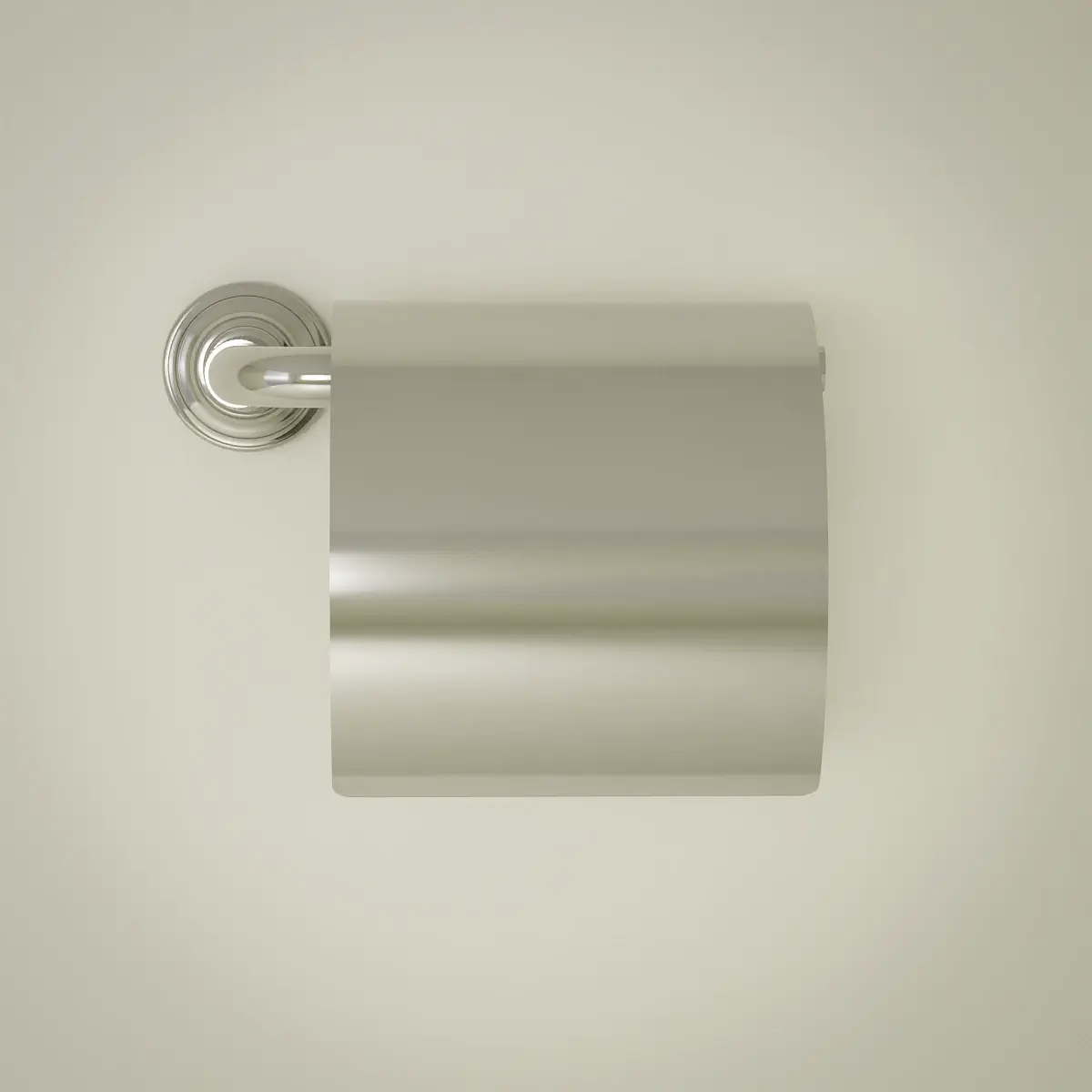 Porte papier couvercle cannelé, chrome, César 1           