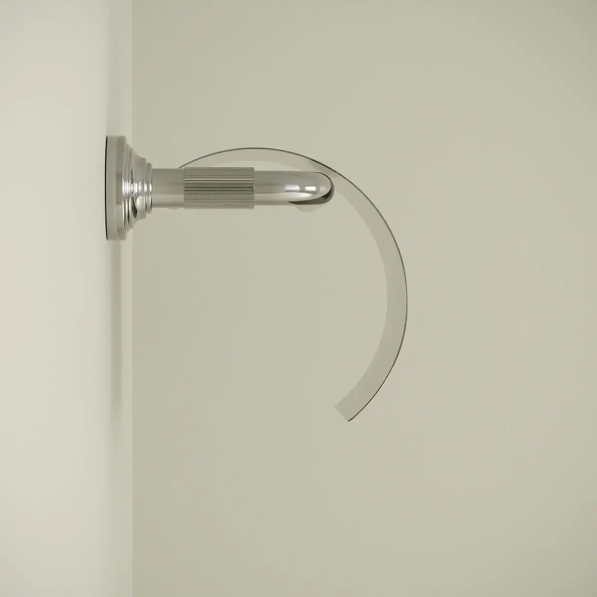 Porte papier couvercle cannelé, chrome, César 1           