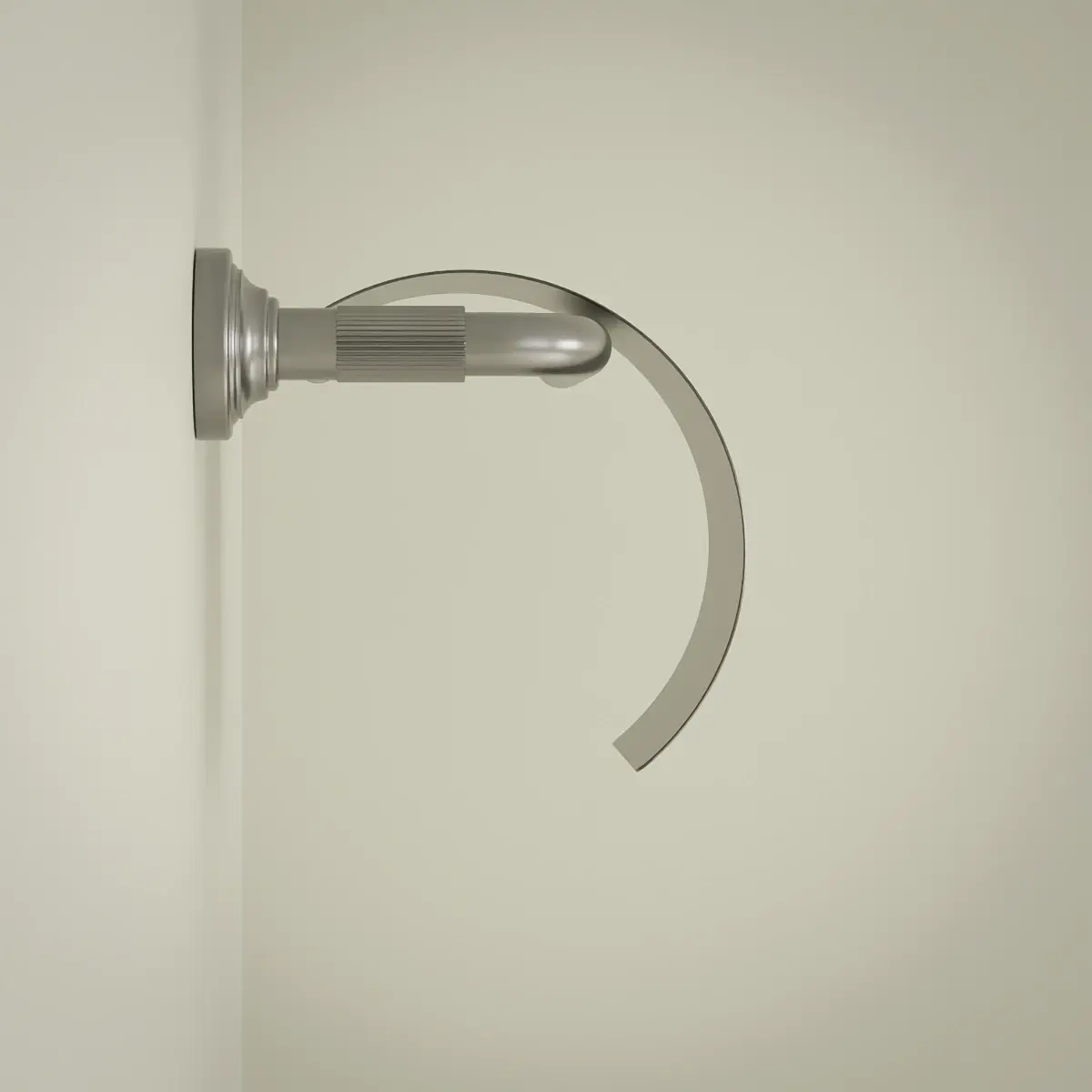 Porte papier couvercle cannelé, gun métal, César 1 