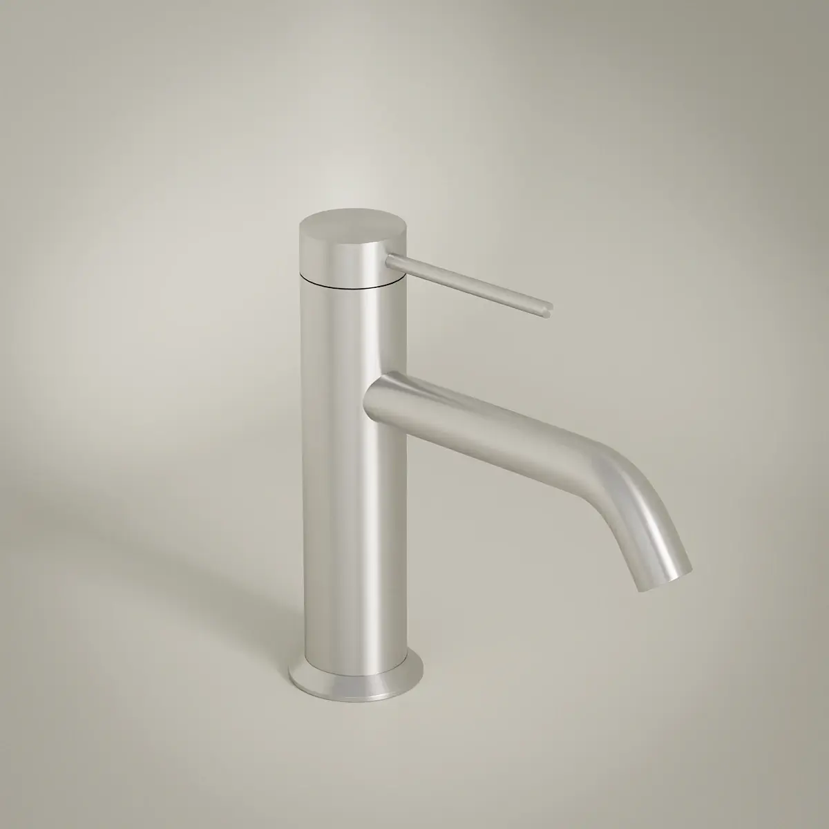 Mitigeur compact pour bidet et lave-mains Madeleine en finition Silver White brossé.