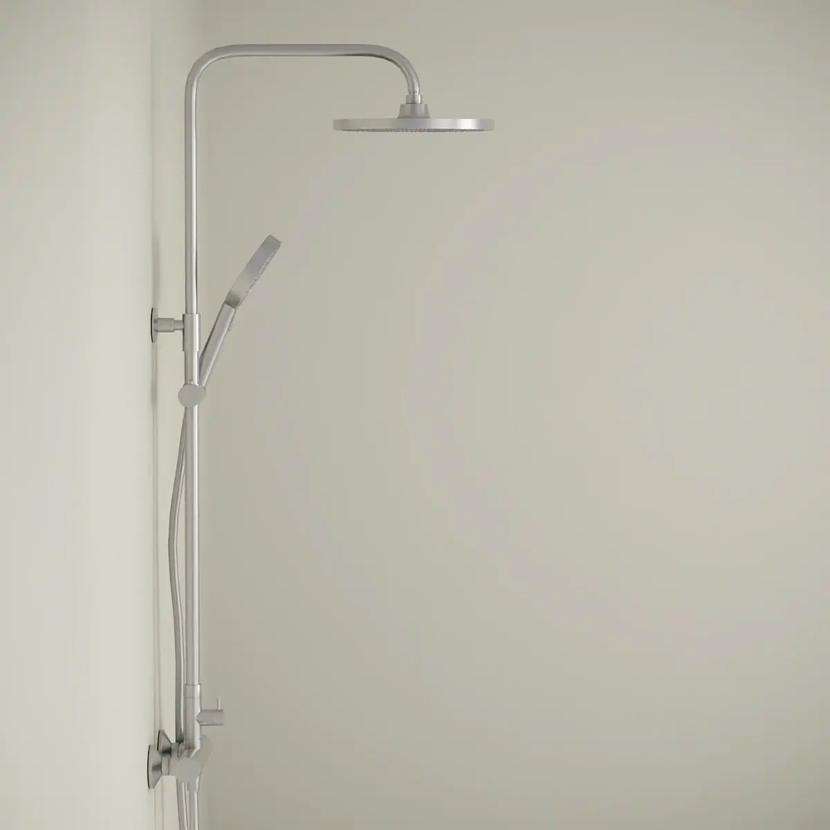 Colonne de douche mitigeur, Silver white, Madeleine      