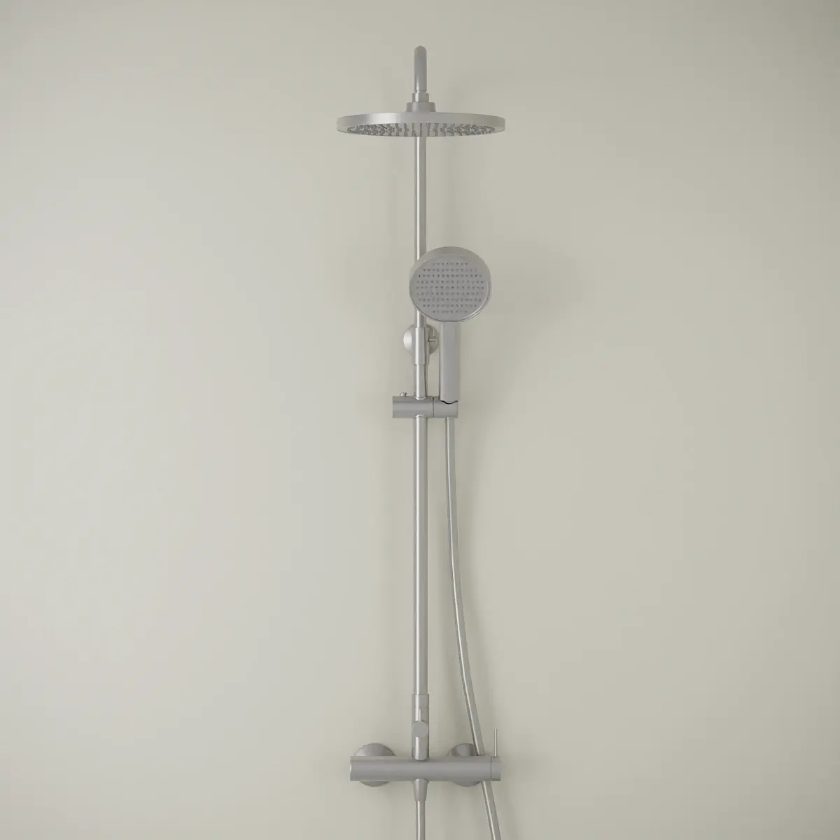 Colonne de douche mitigeur, Silver white, Madeleine      