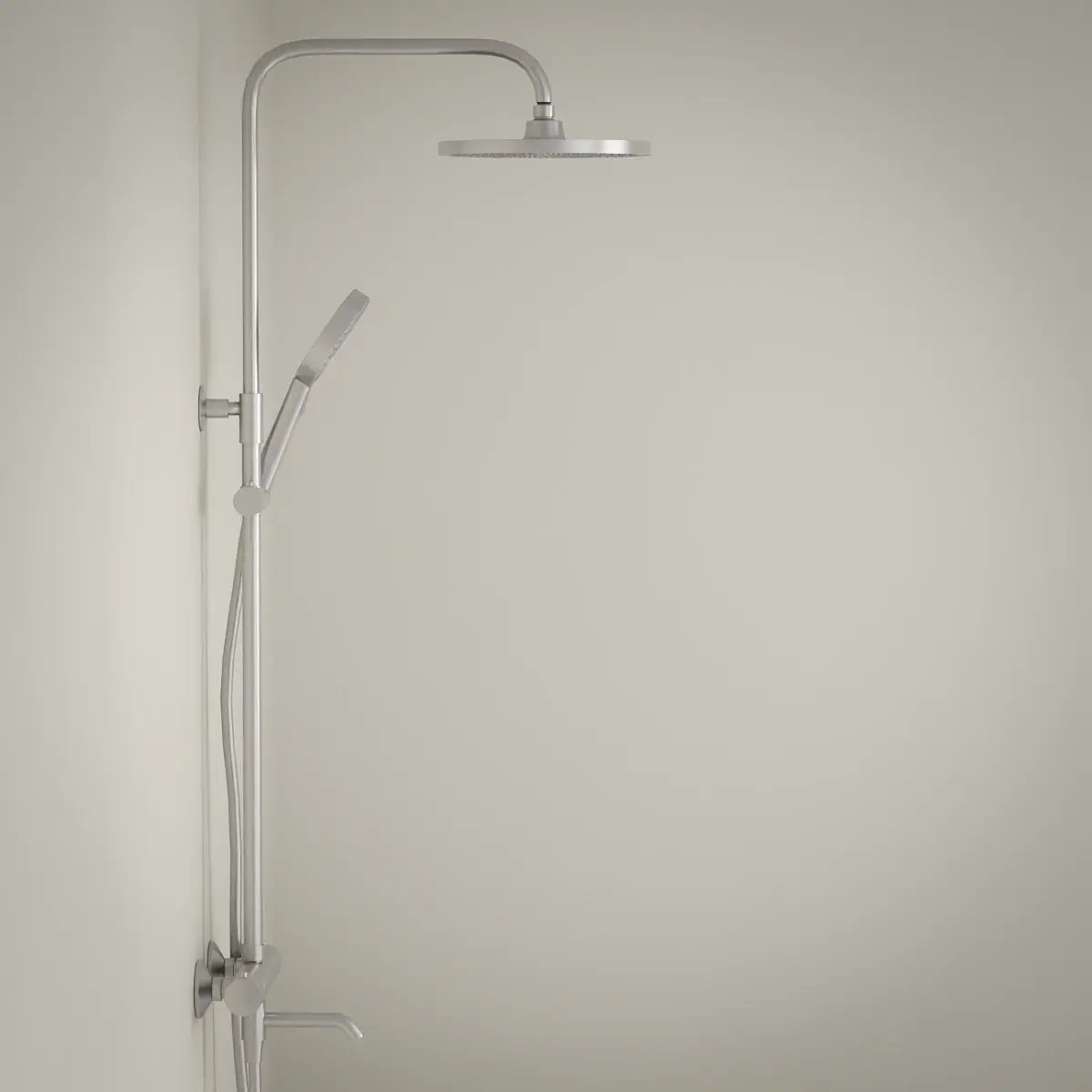 Colonne bain douche thermostatique, Silver white, Madeleine       