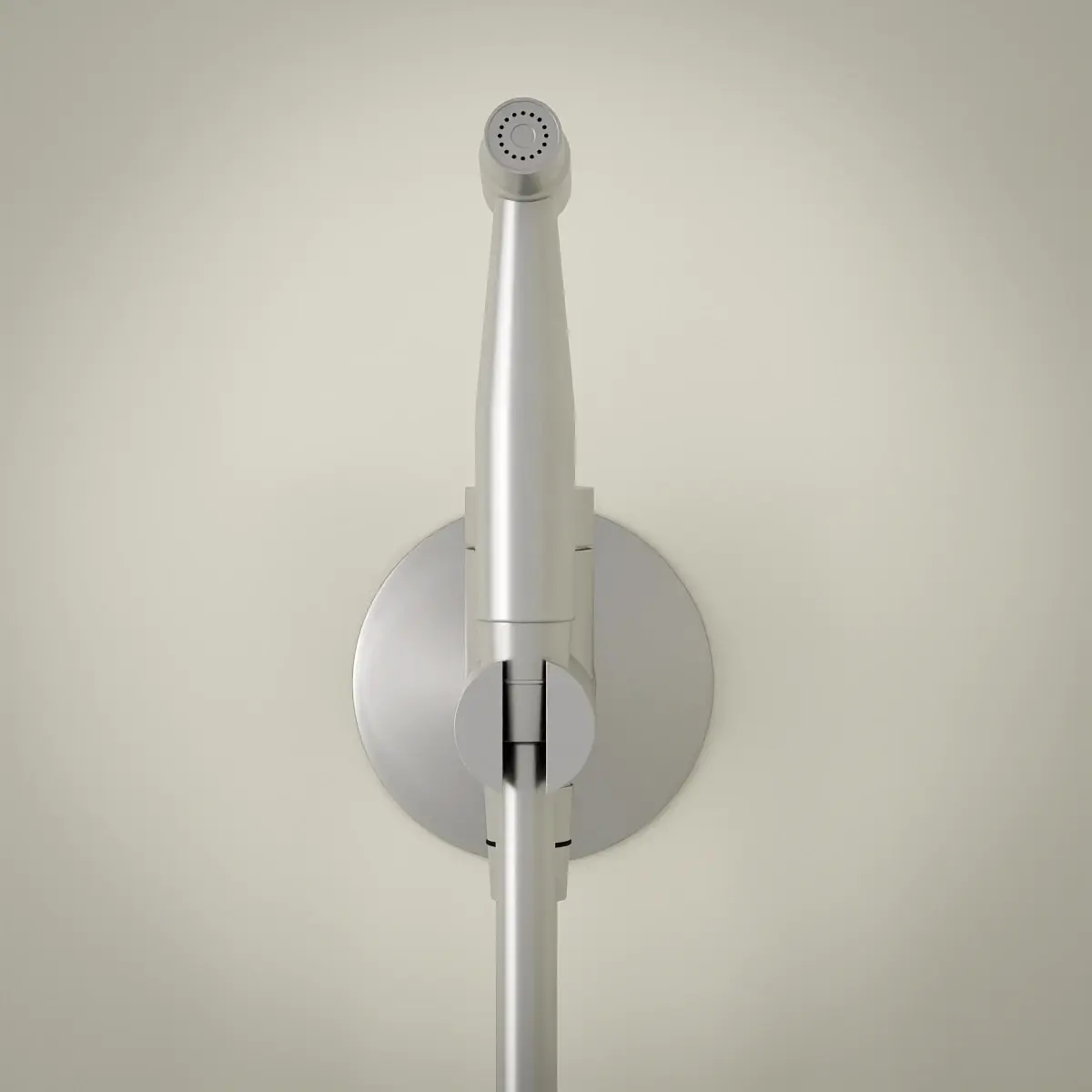 Set douchette hygiénique encastrée, Silver White, Madeleine