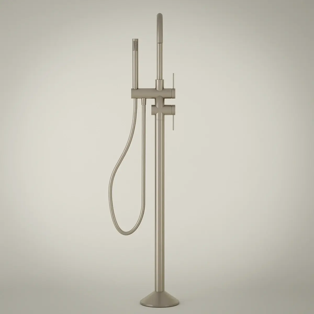 Robinet mitigeur de baignoire sur pied, Champagne, Madeleine            