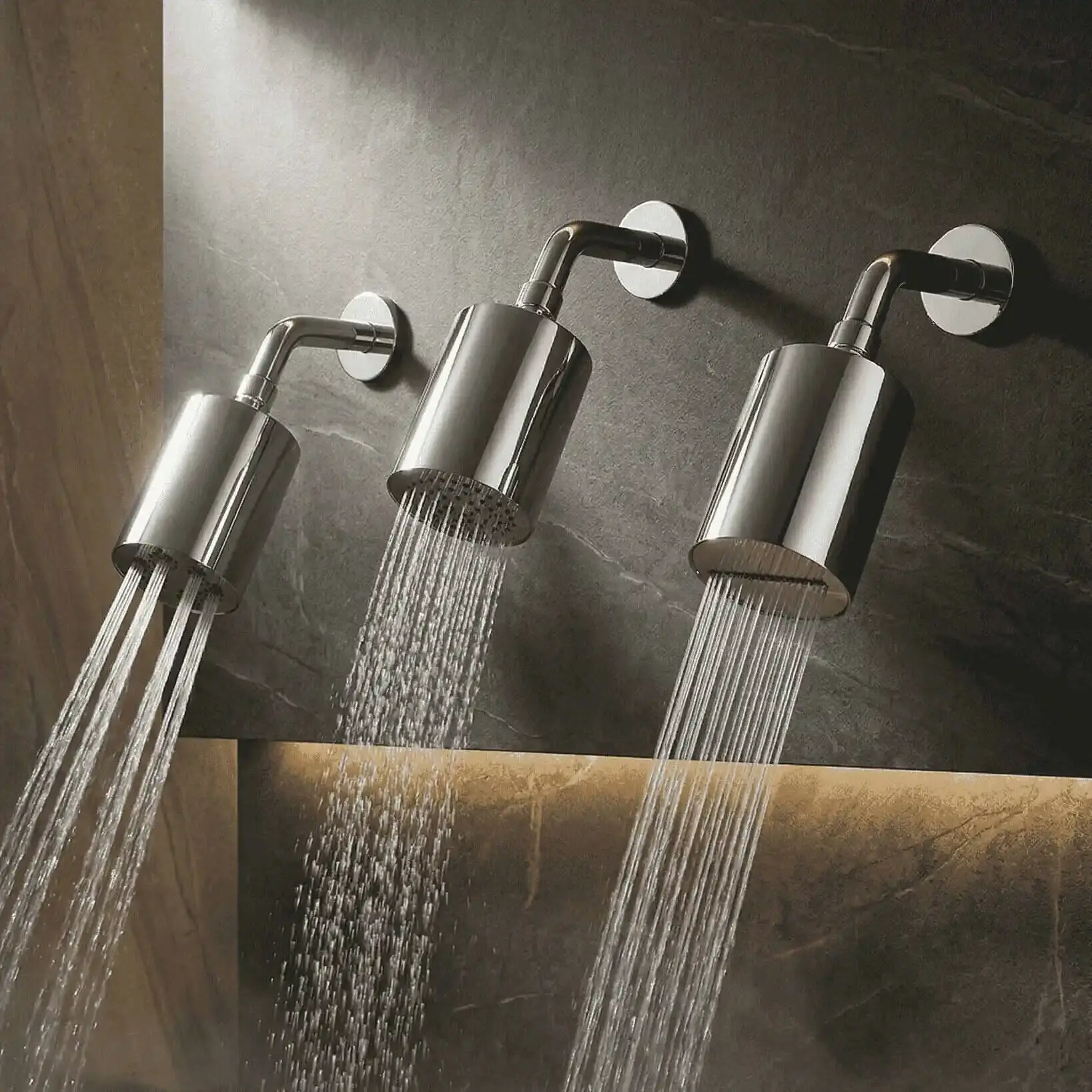 Douche thermostatique, 3 douches épaules hydromassantes, chromé Châtelet